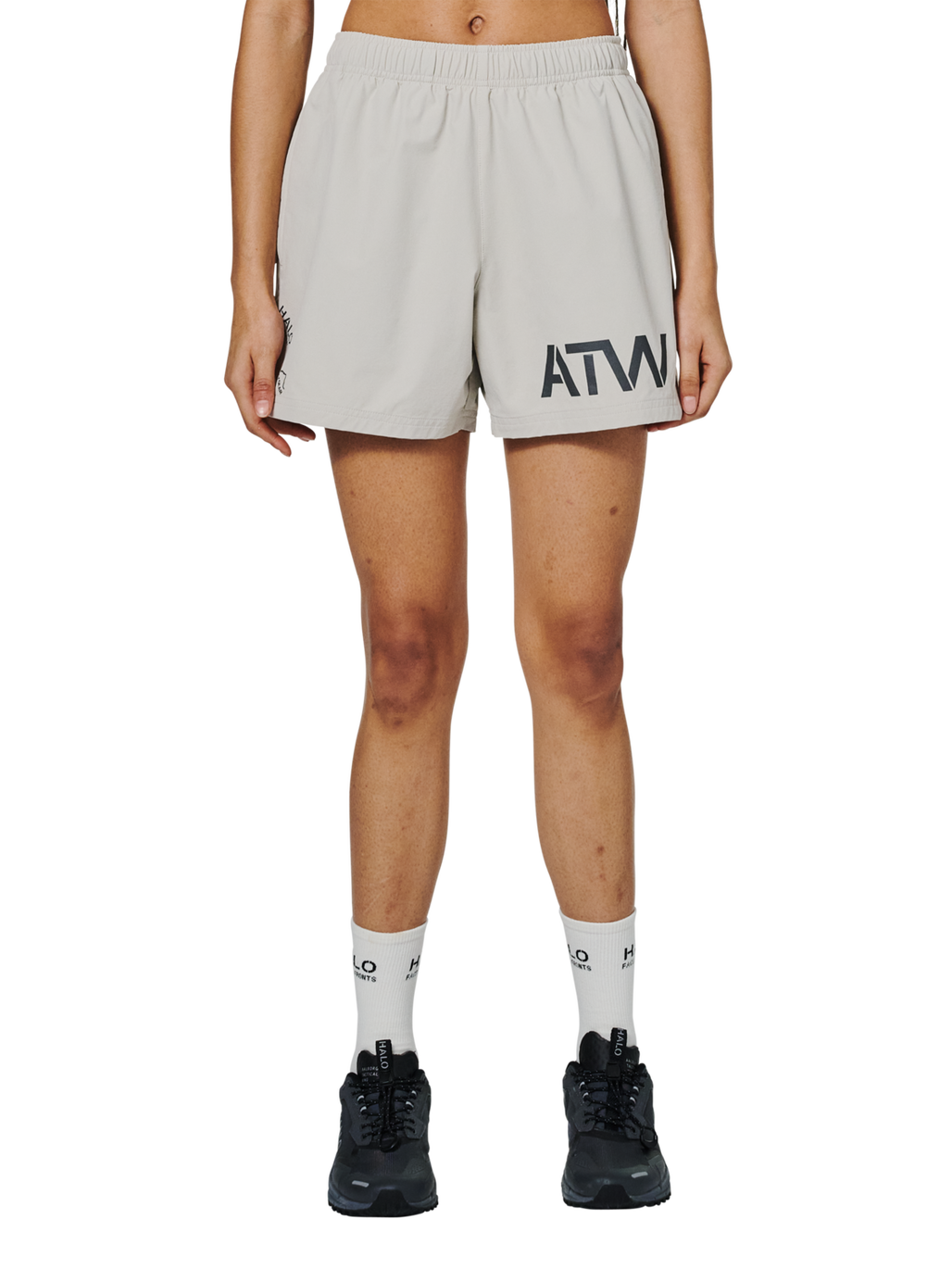 HALO SHORTS, SILVER LINING/BLACK REFLECTIVE, model