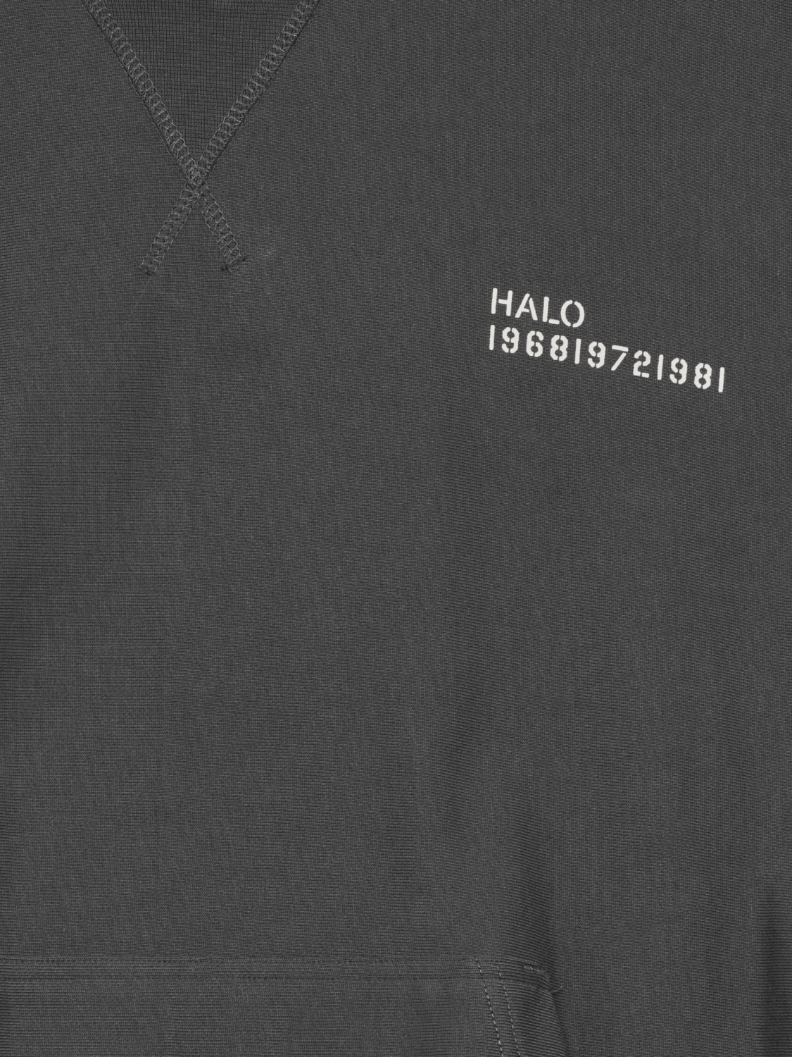 HALO REVERSE BOXY HOODIE, ASPHALT, packshot