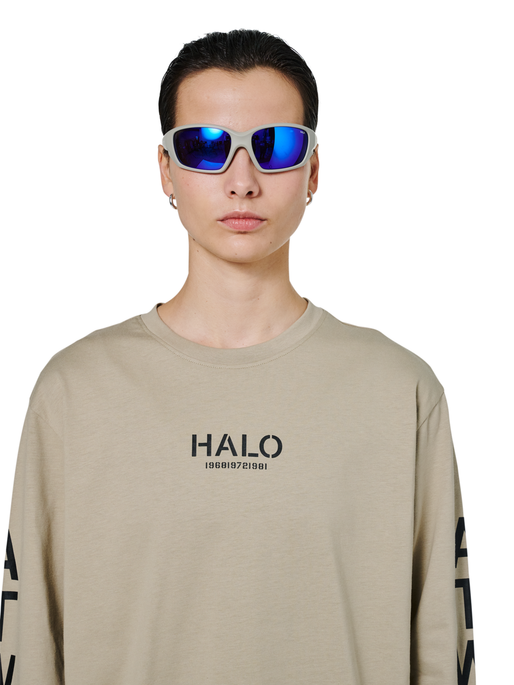 HALO X MESSY WEEKEND SUNGLASS NO 2, !BLUE HEAVEN, model