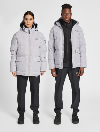 HALO DOWN PUFFER, HARBOR MIST, model