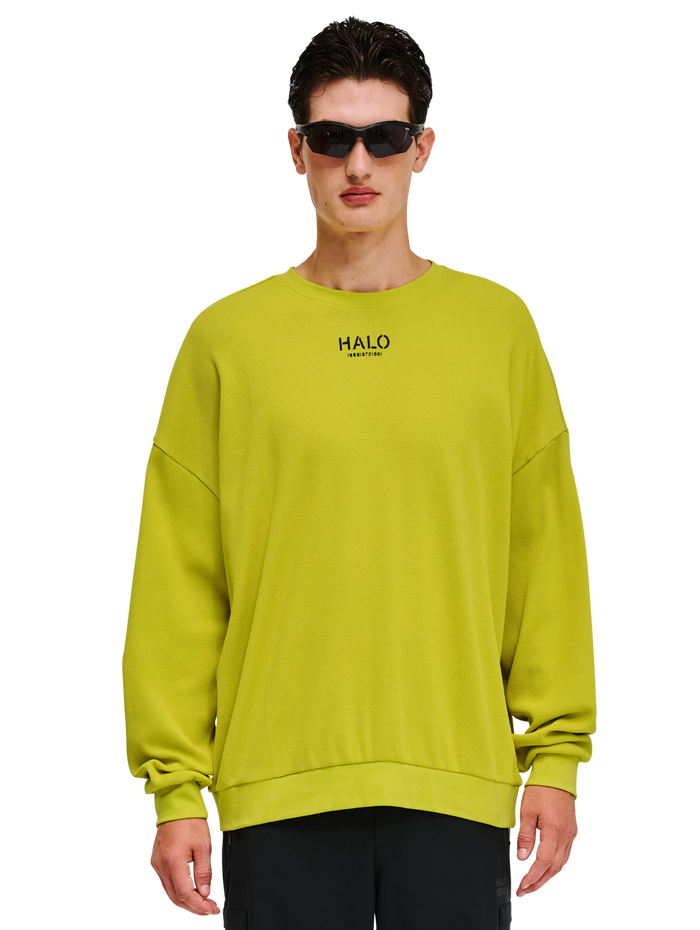 HALO AVIATION WAFFLE CREW, WARM OLIVE, model