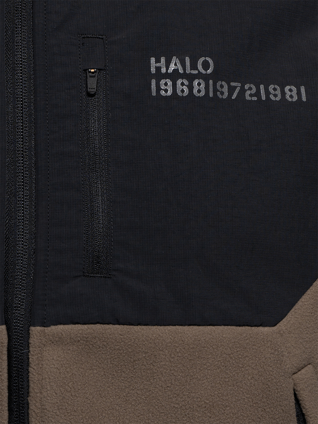 HALO BLOCKED FLEECE VEST, CHOCOLATE CHIP, packshot