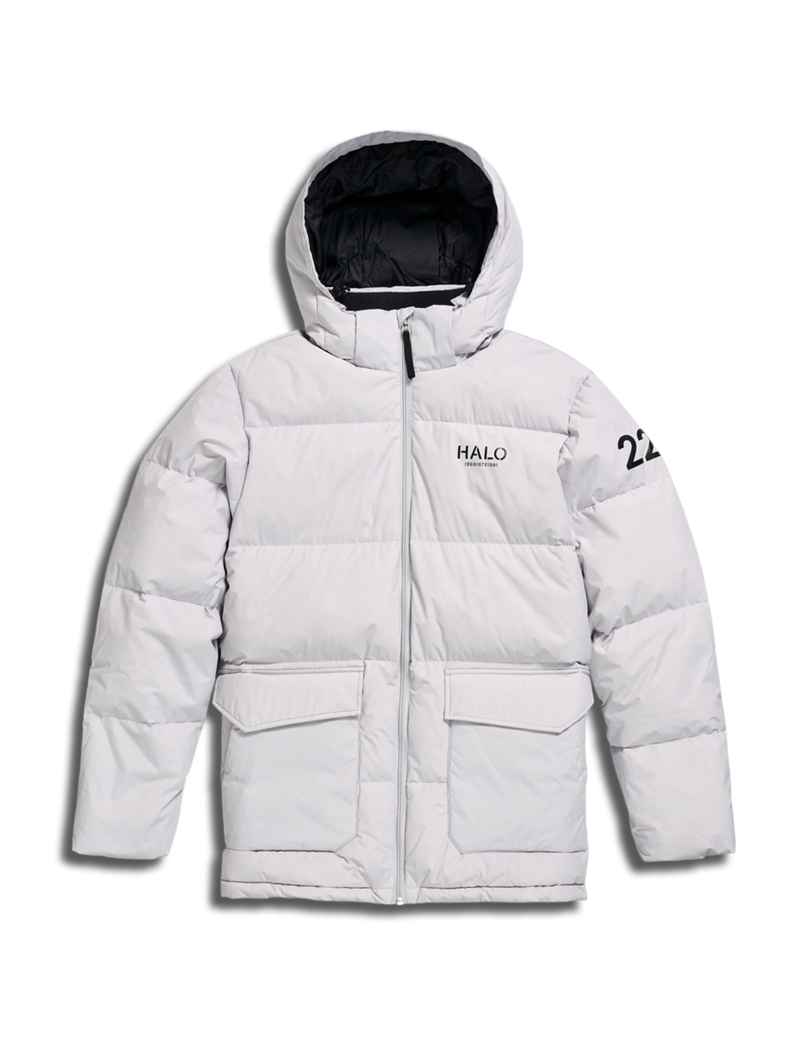 HALO DOWN PUFFER, HARBOR MIST, packshot