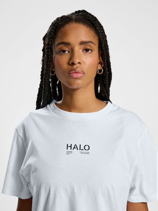 HALO COTTON T-SHIRT, WHITE, model