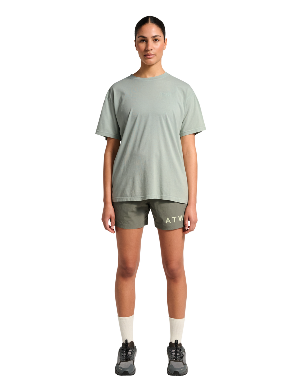HALO LOGO T-SHIRT 2.0, STORM GRAY, model
