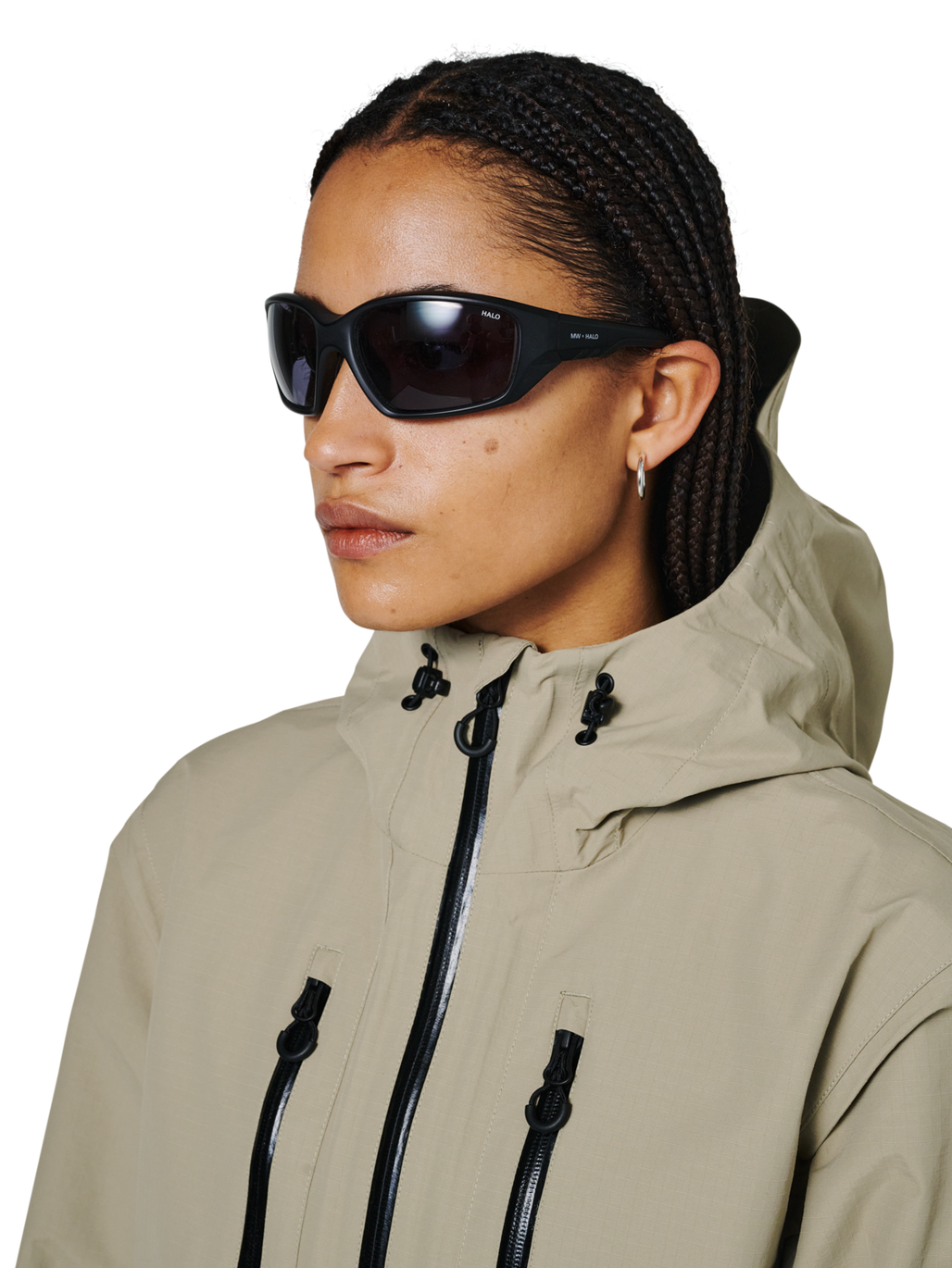 HALO X MESSY WEEKEND SUNGLASS NO 2, !BLACK IRIS, model