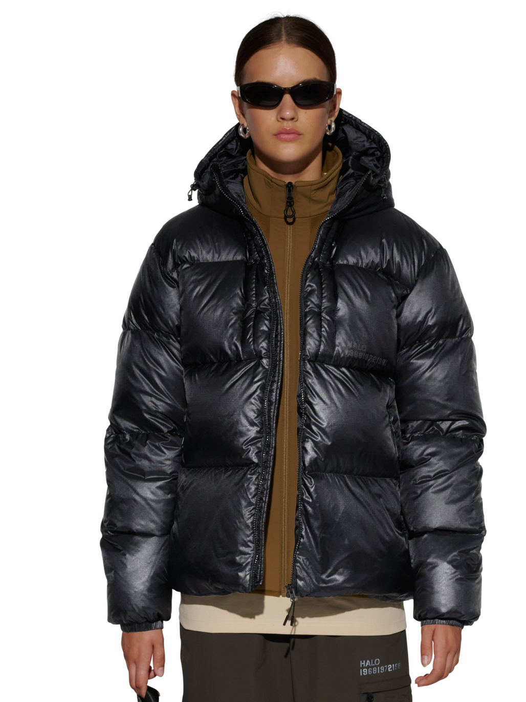 HALO TROOPER DOWN  JACKET, BLACK, model
