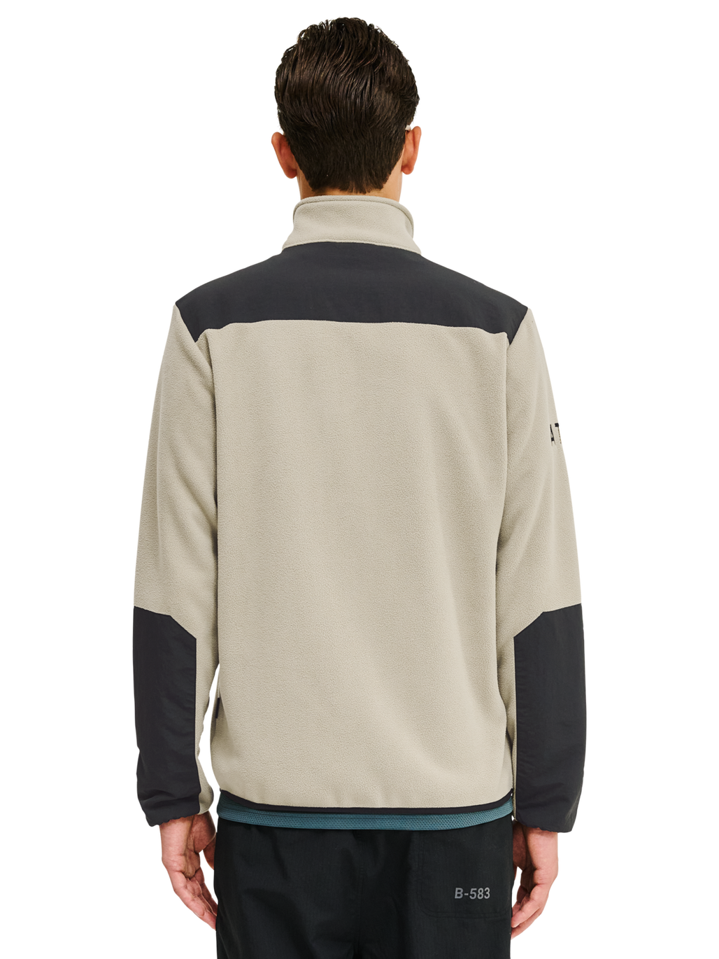HALO BLOCKED ZIP FLEECE, SENECA ROCK, model