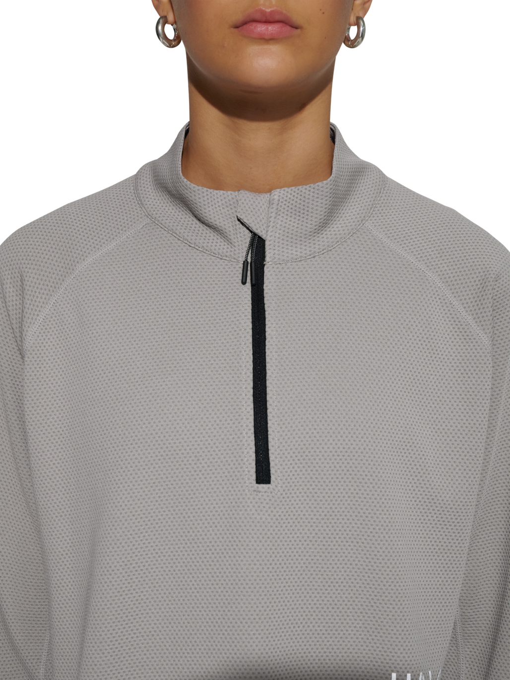 HALO SORONA HALF ZIP, MOURNING DOVE, model