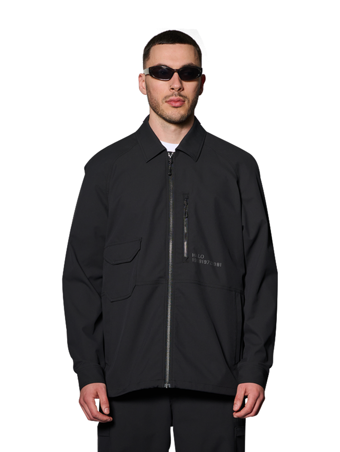 HALO ENFORCER OVERSHIRT, BLACK, model