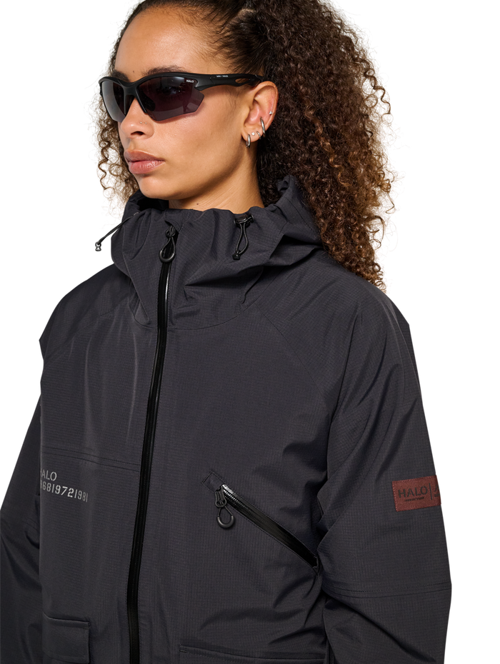 HALO GHOST SHELL JACKET, BLACK, model