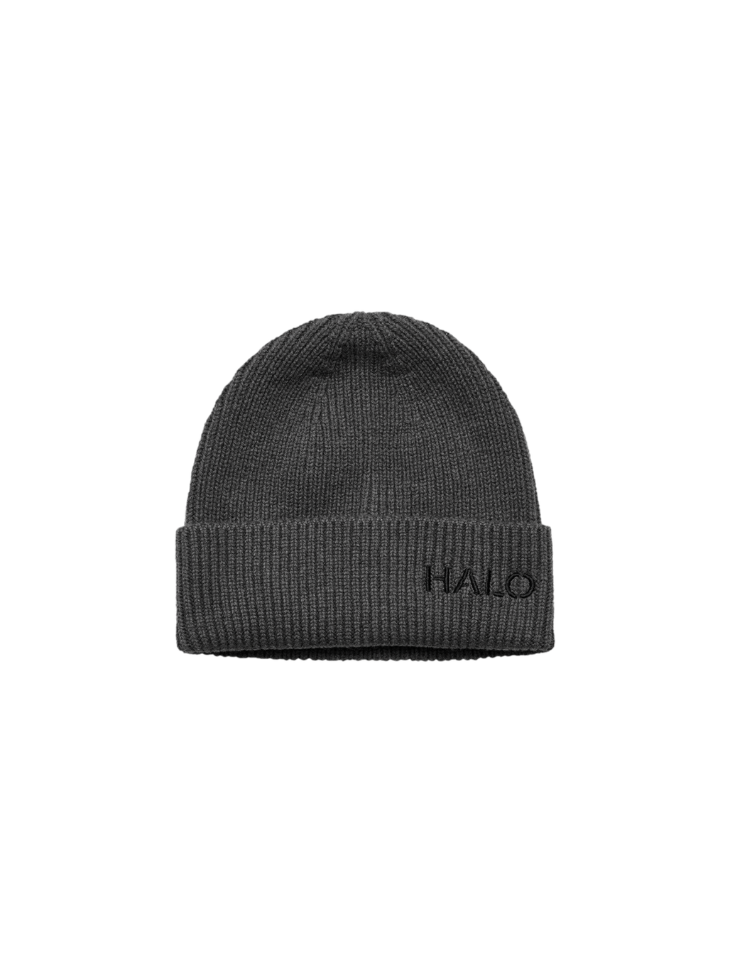 HALO  WOOL RIB BEANIE, ASPHALT, packshot
