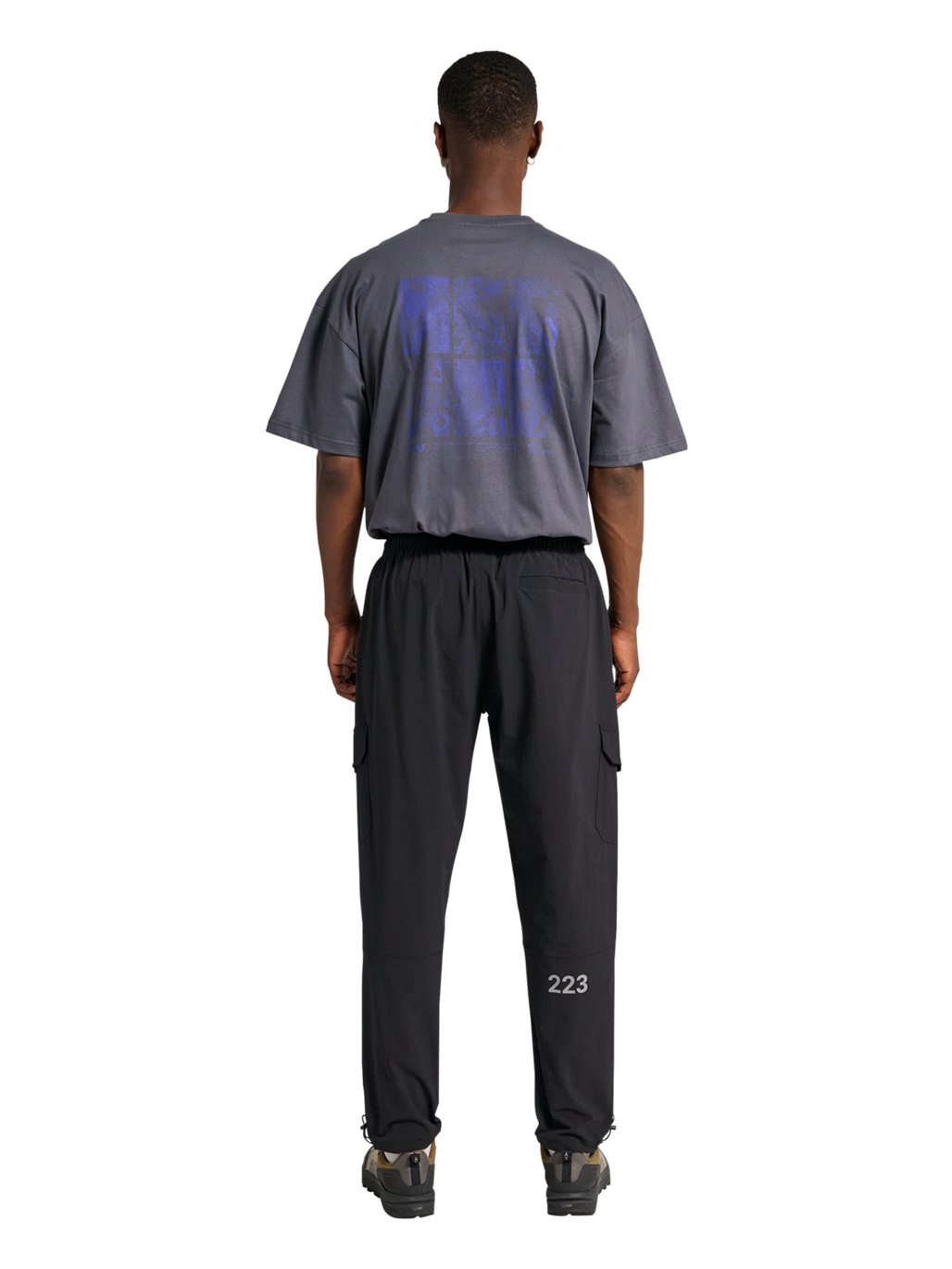 HALO TRAIL PANTS, BLACK, model