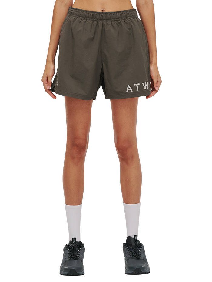 HALO SHORTS, MAJOR BROWN, model