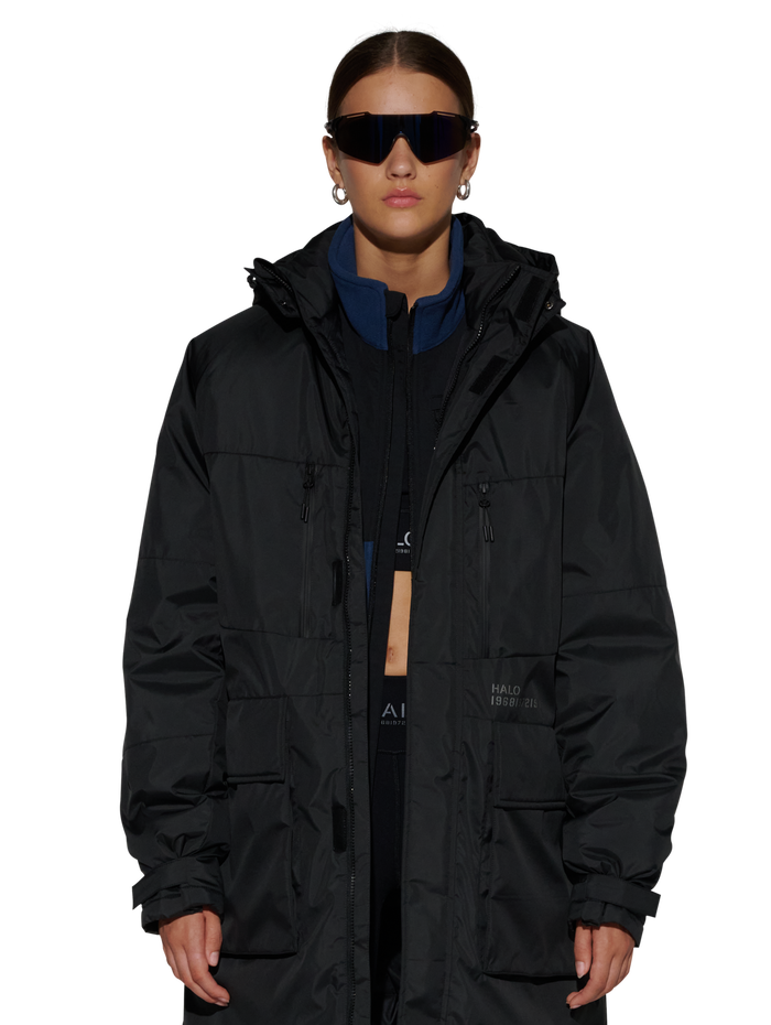 HALO SHIELD THERMOLITE PARKA, BLACK, model