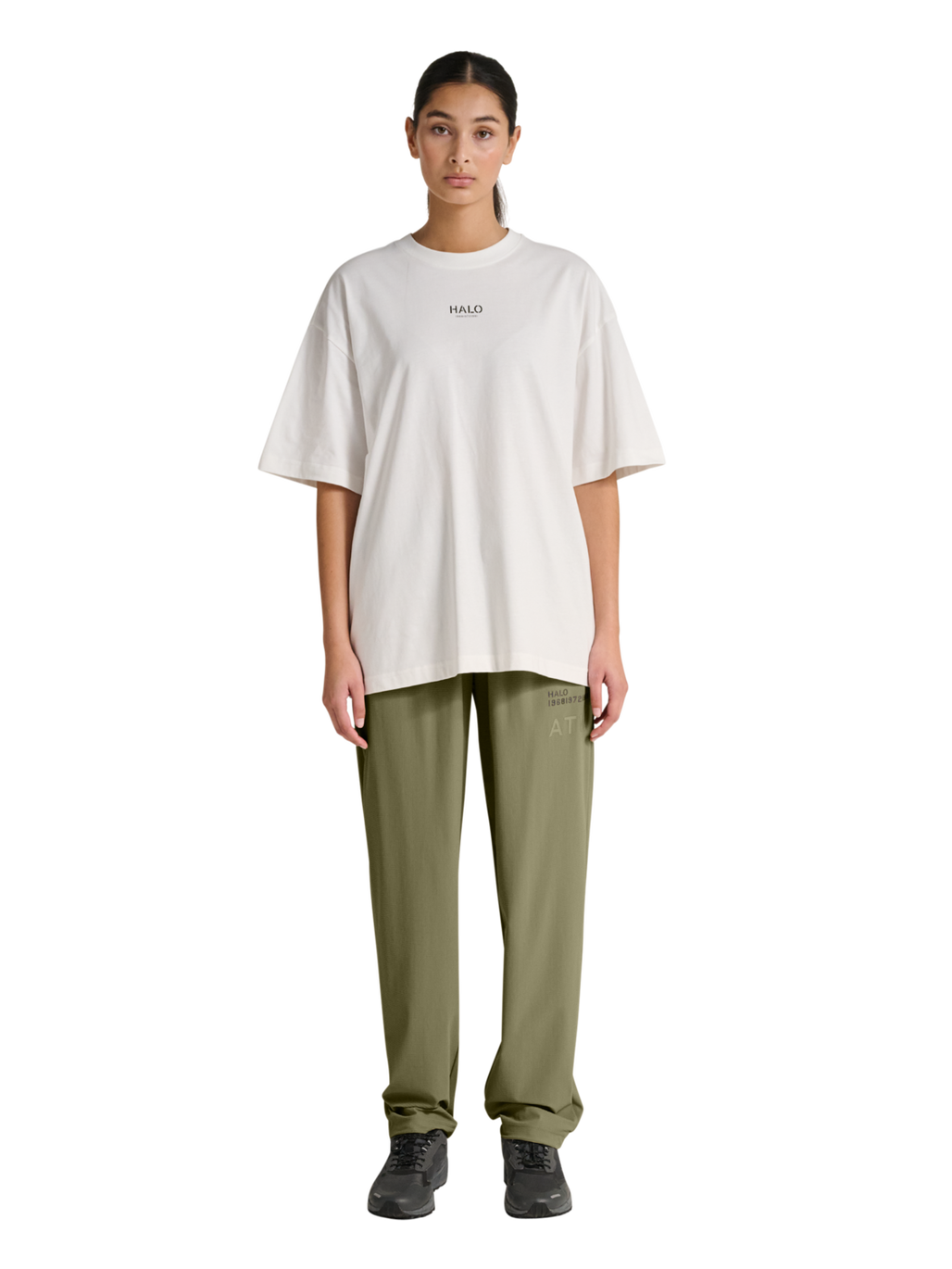 HALO AIR PANTS, MERMAID, model