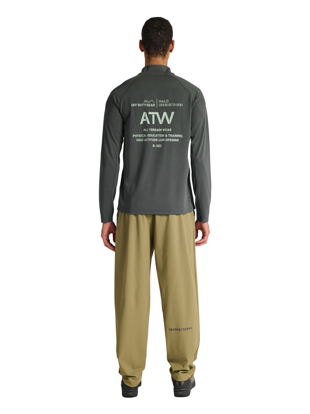 HALO SORONA HALF ZIP, GUNMETAL, model