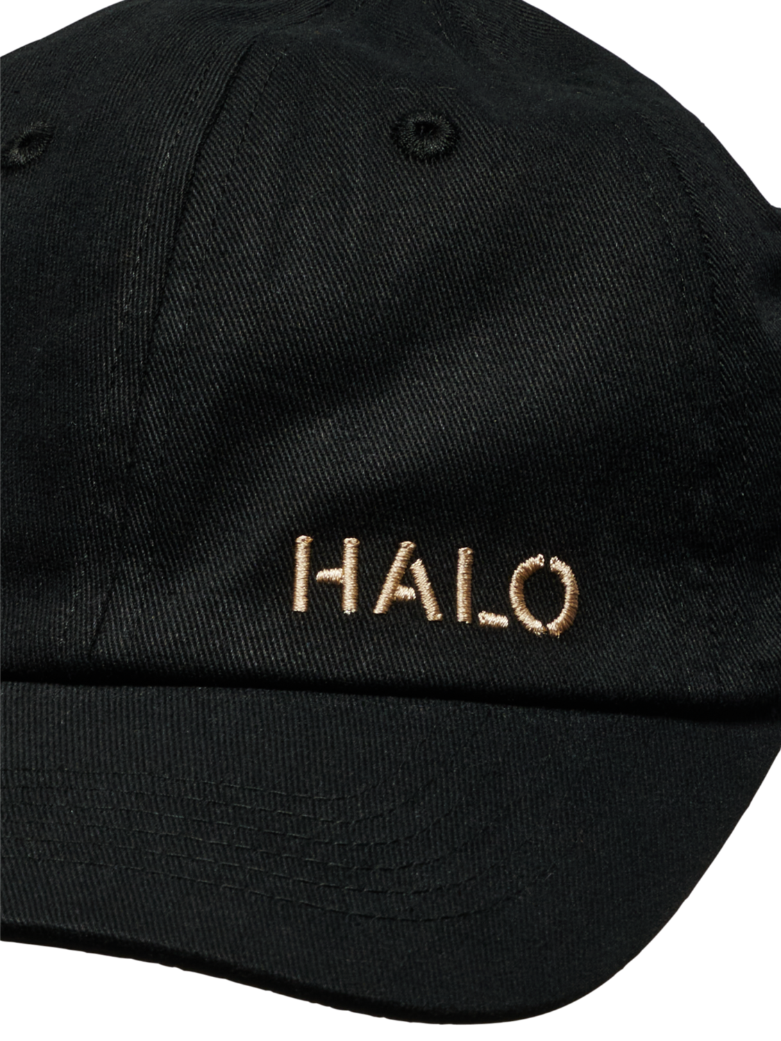 HALO COTTON CAP, BLACK/MARSHMALLOW, packshot