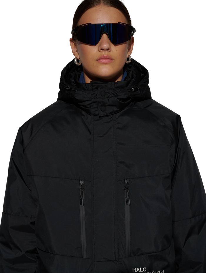 HALO SHIELD THERMOLITE PARKA, BLACK, model
