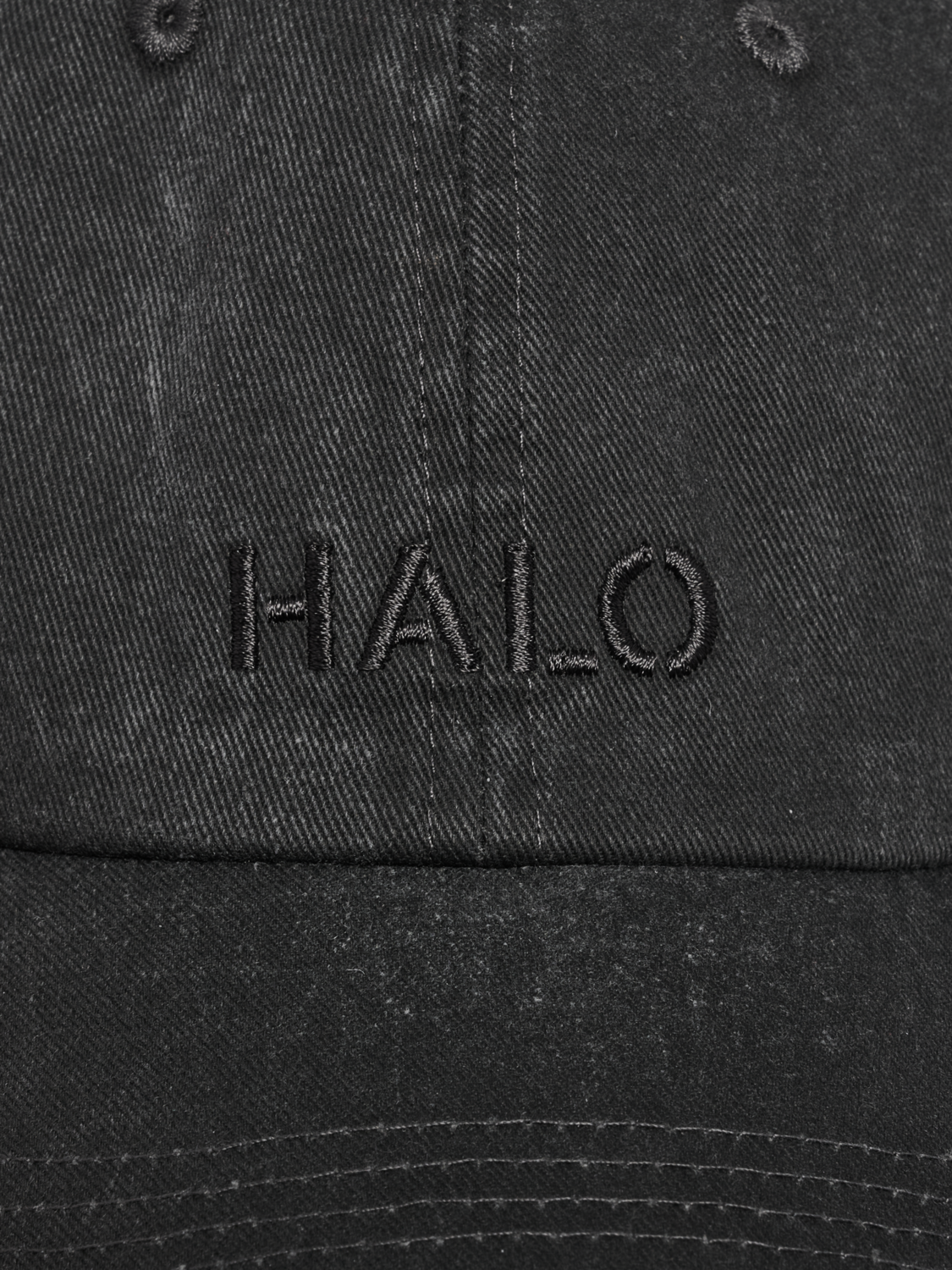 HALO WASHED CANVAS CAP, RAVEN, packshot