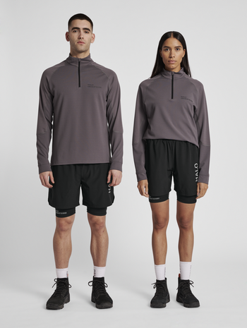 HALO 2-LAYER SHORT, BLACK, model