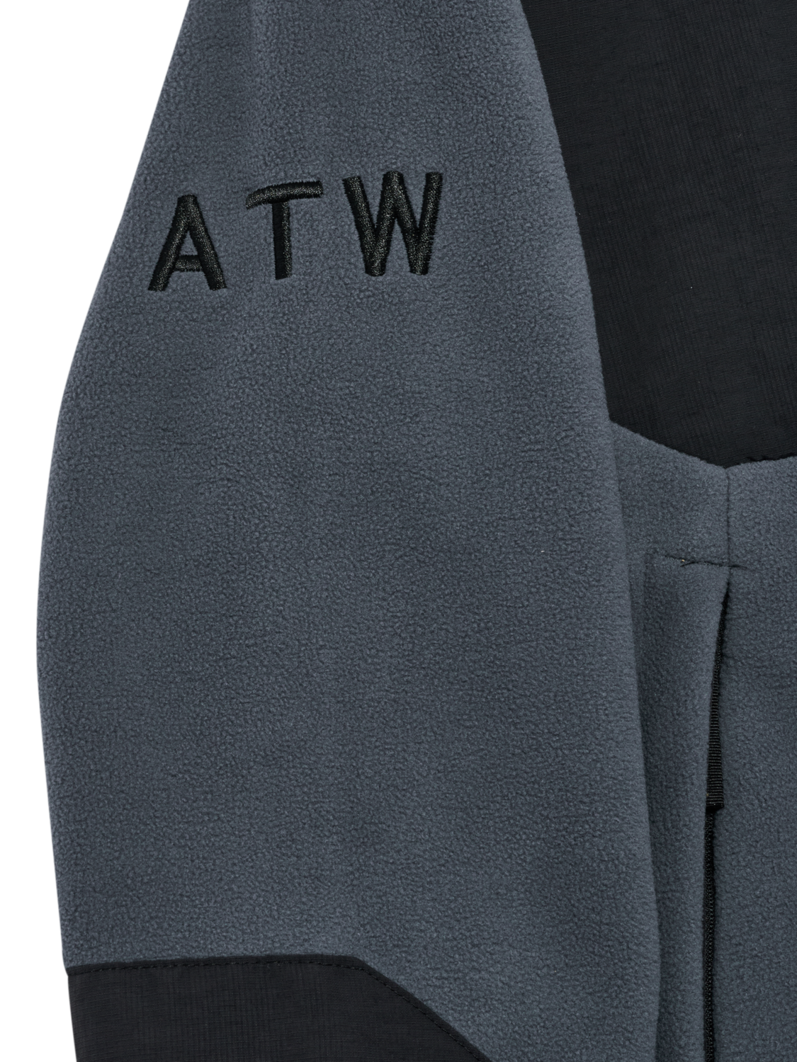 HALO BLOCKED ZIP FLEECE, TURBULENCE, packshot