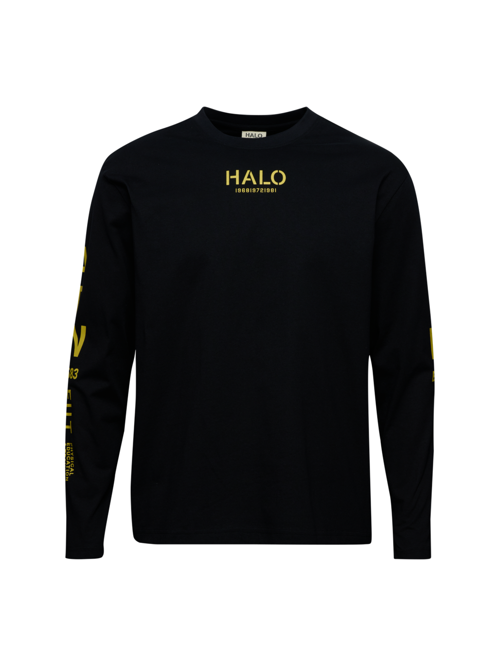 HALO GRAPHIC LS, BLACK, packshot
