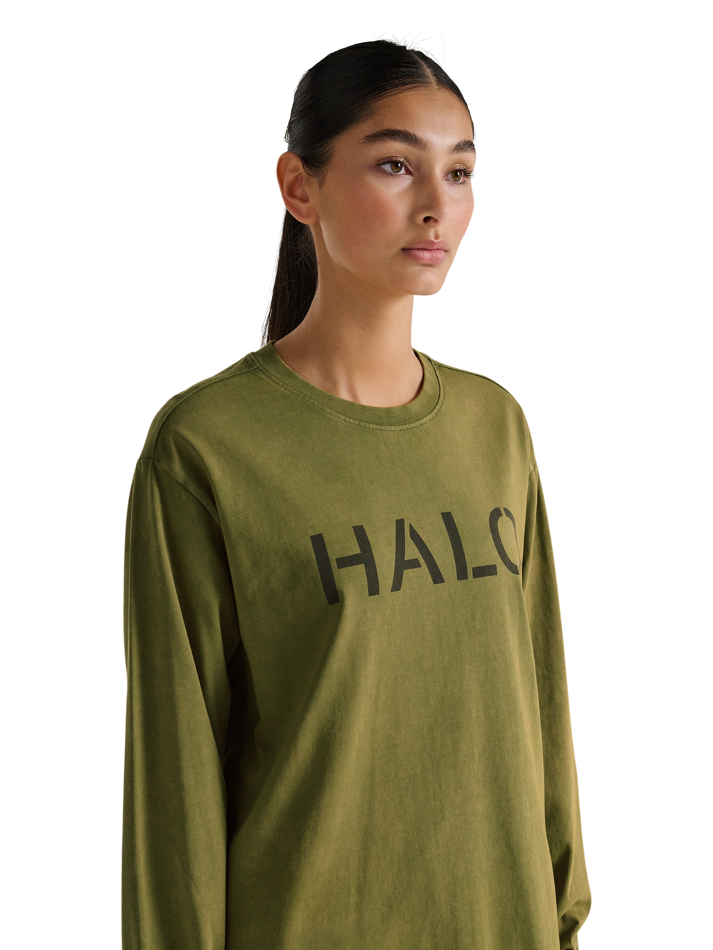 HALO UNIFORM LS, OLIVE DRAB, model