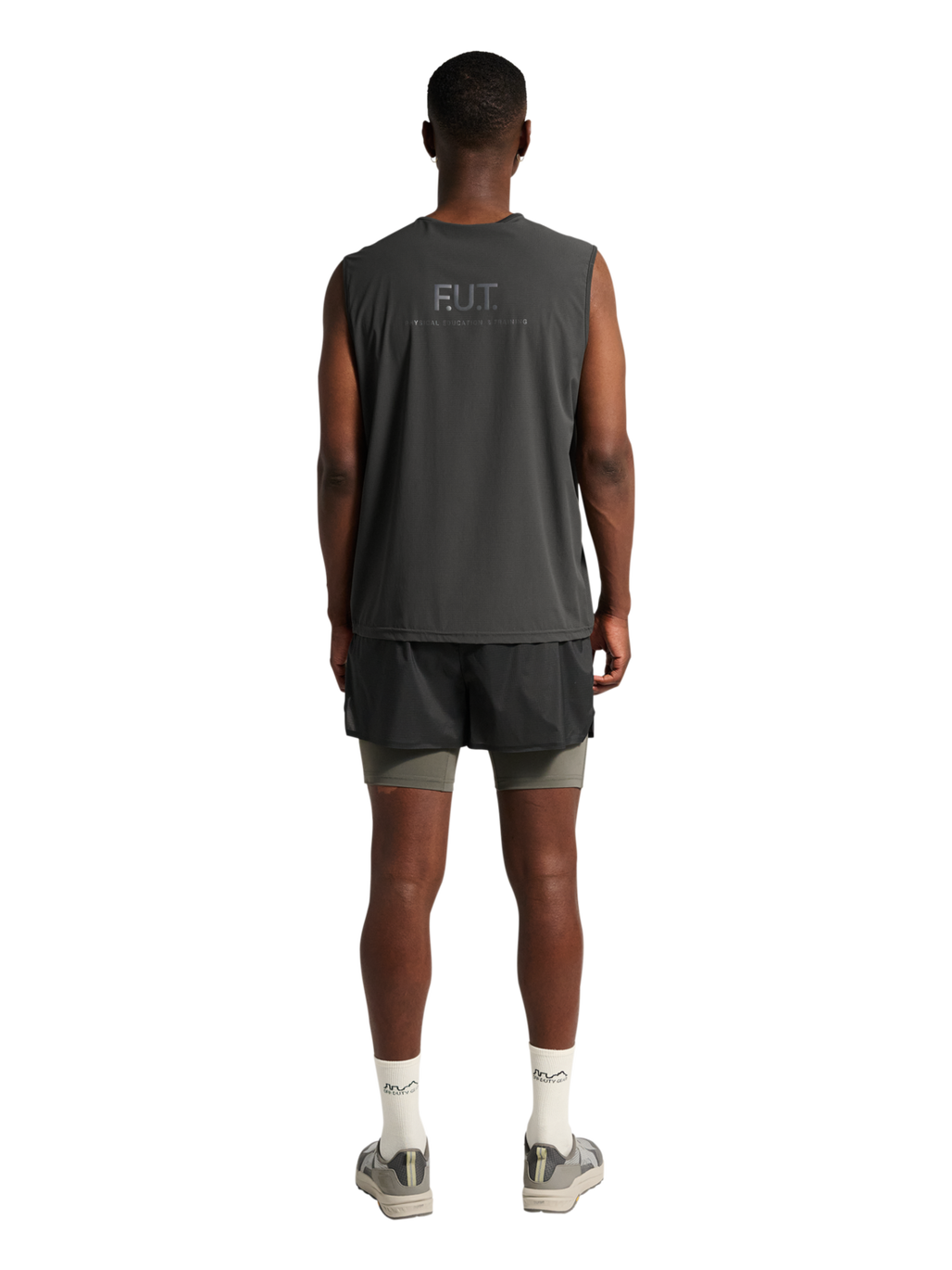 HALO DIVISION TANK TOP, RAVEN, model