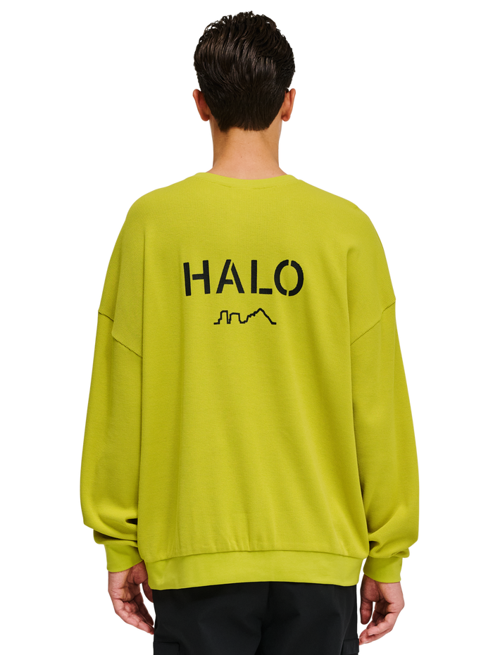 HALO AVIATION WAFFLE CREW, WARM OLIVE, model