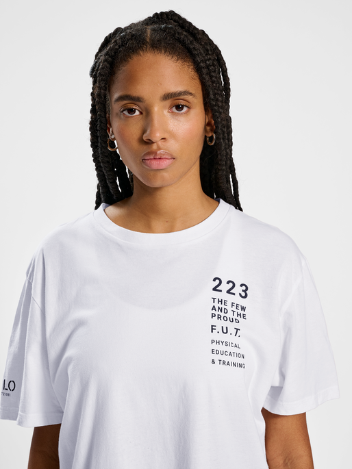 HALO LOGO T-SHIRT, WHITE, model