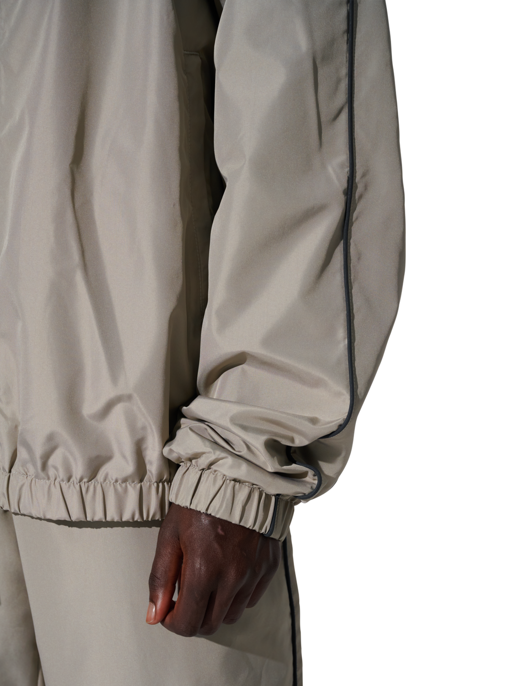 HALO TRACKSUIT  JACKET, MOURNING DOVE, model
