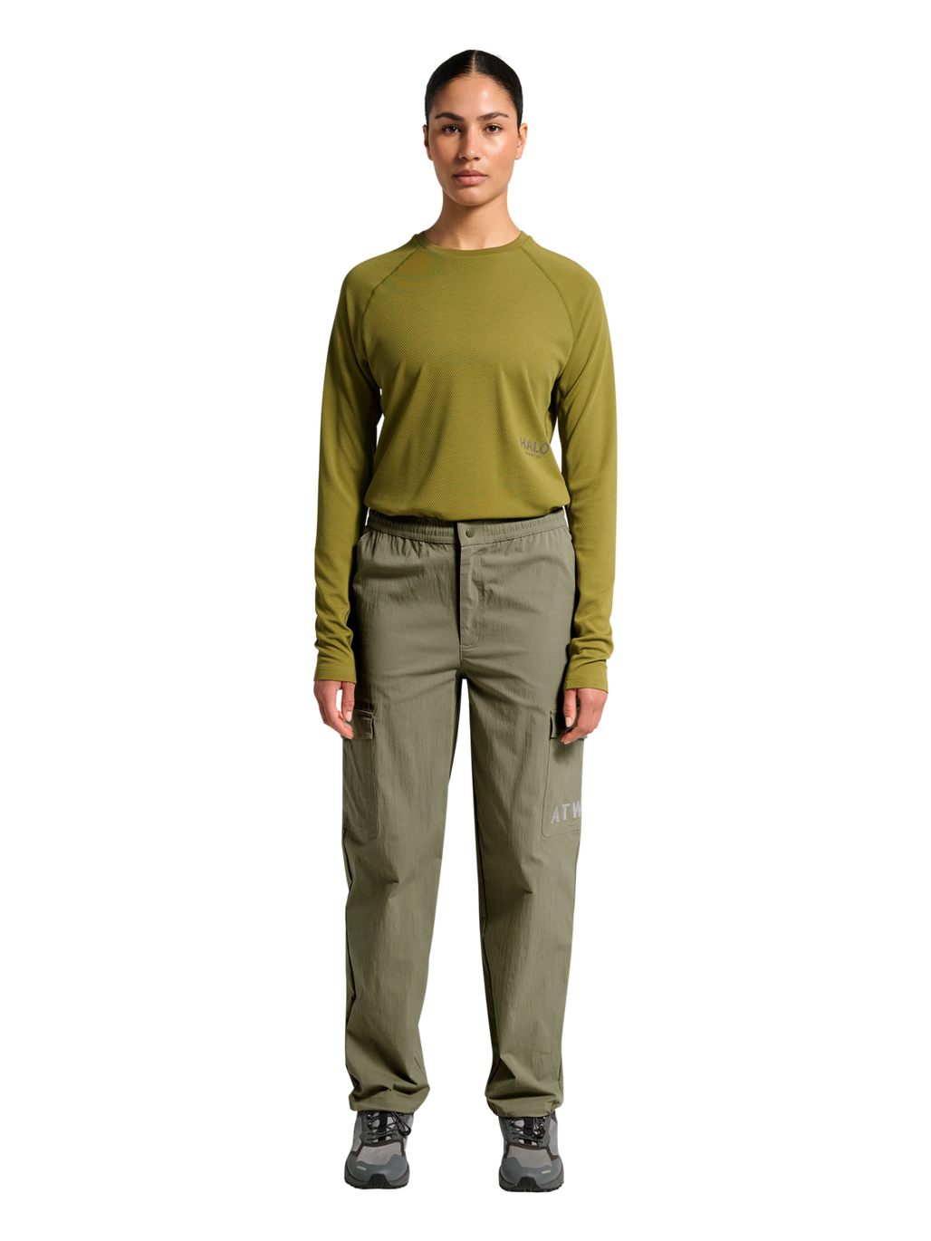 HALO NOVA PANTS, MERMAID, model