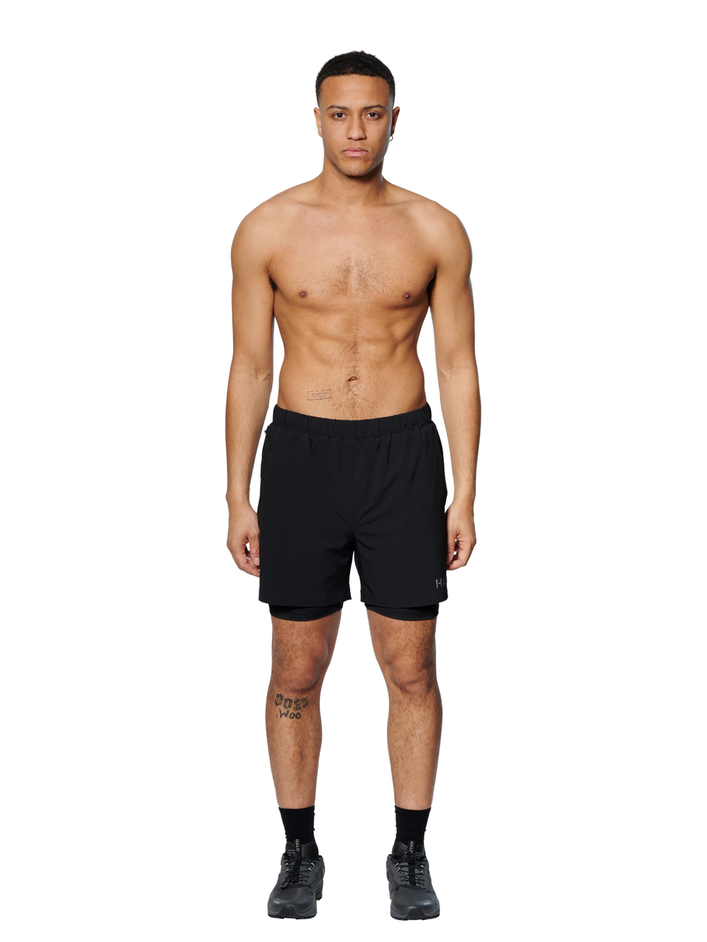HALO 2IN1 TECH SHORT, BLACK, model
