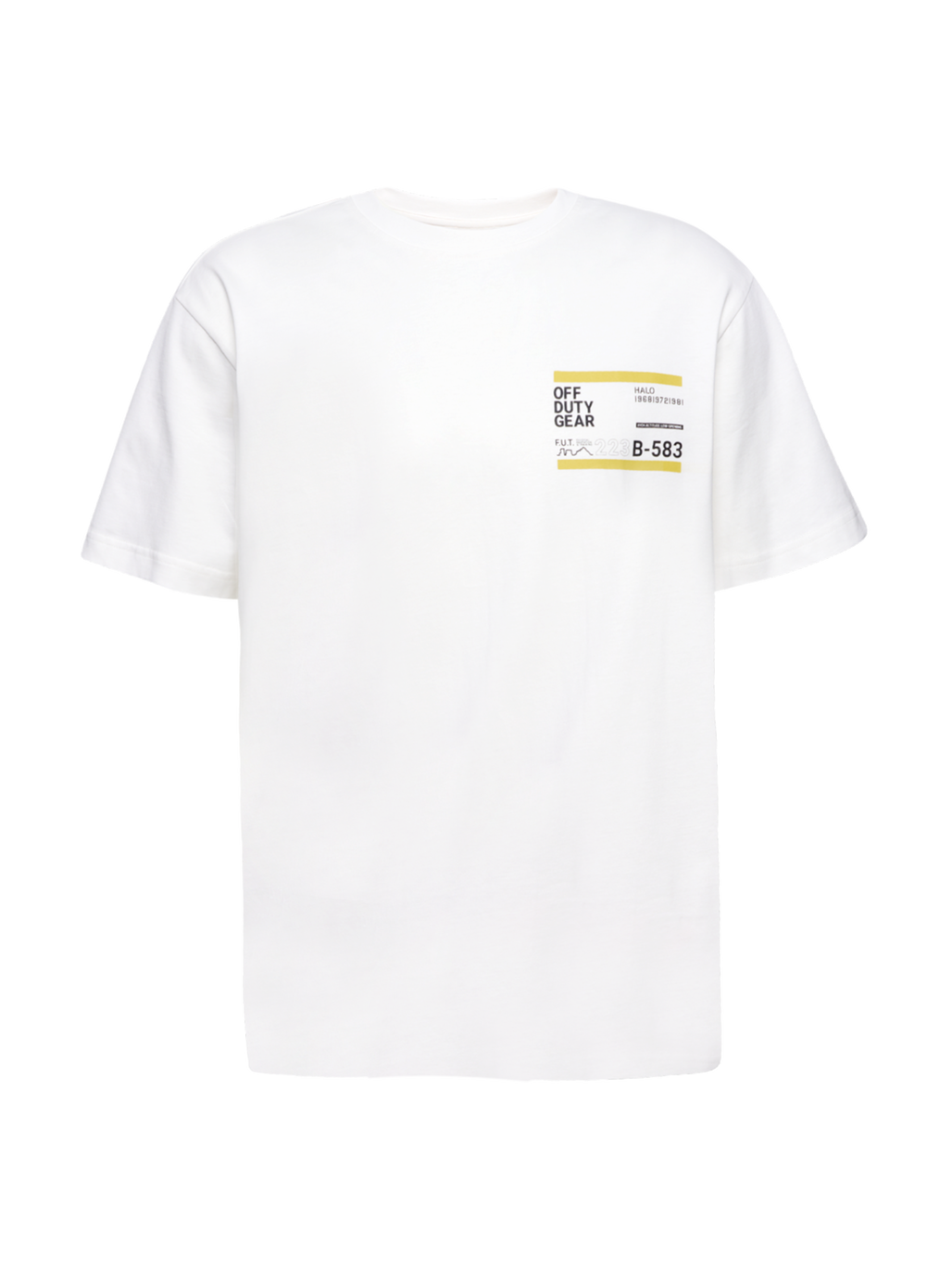 HALO GRAPHIC T-SHIRT 07, MARSHMALLOW, packshot