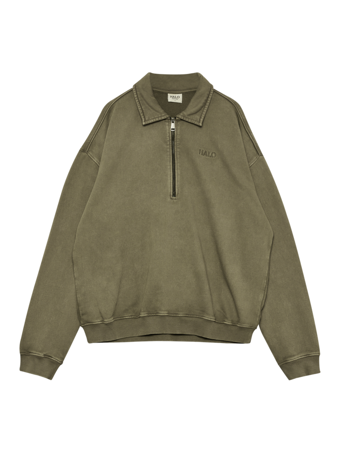 HALO BOXY POLO SWEAT, CAPERS, packshot