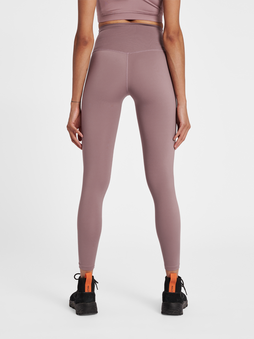 HALO WOMENS HIGHRISE TIGHTS, TWILIGHT MAUVE, model