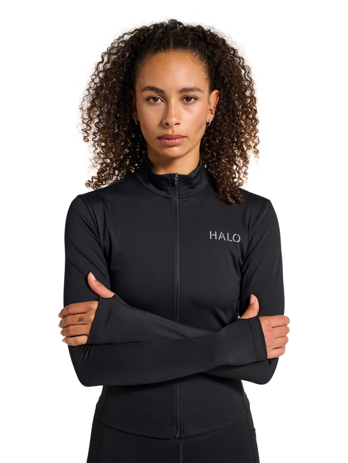 HALO WOMEN FULL ZIP 2.0, BLACK, model